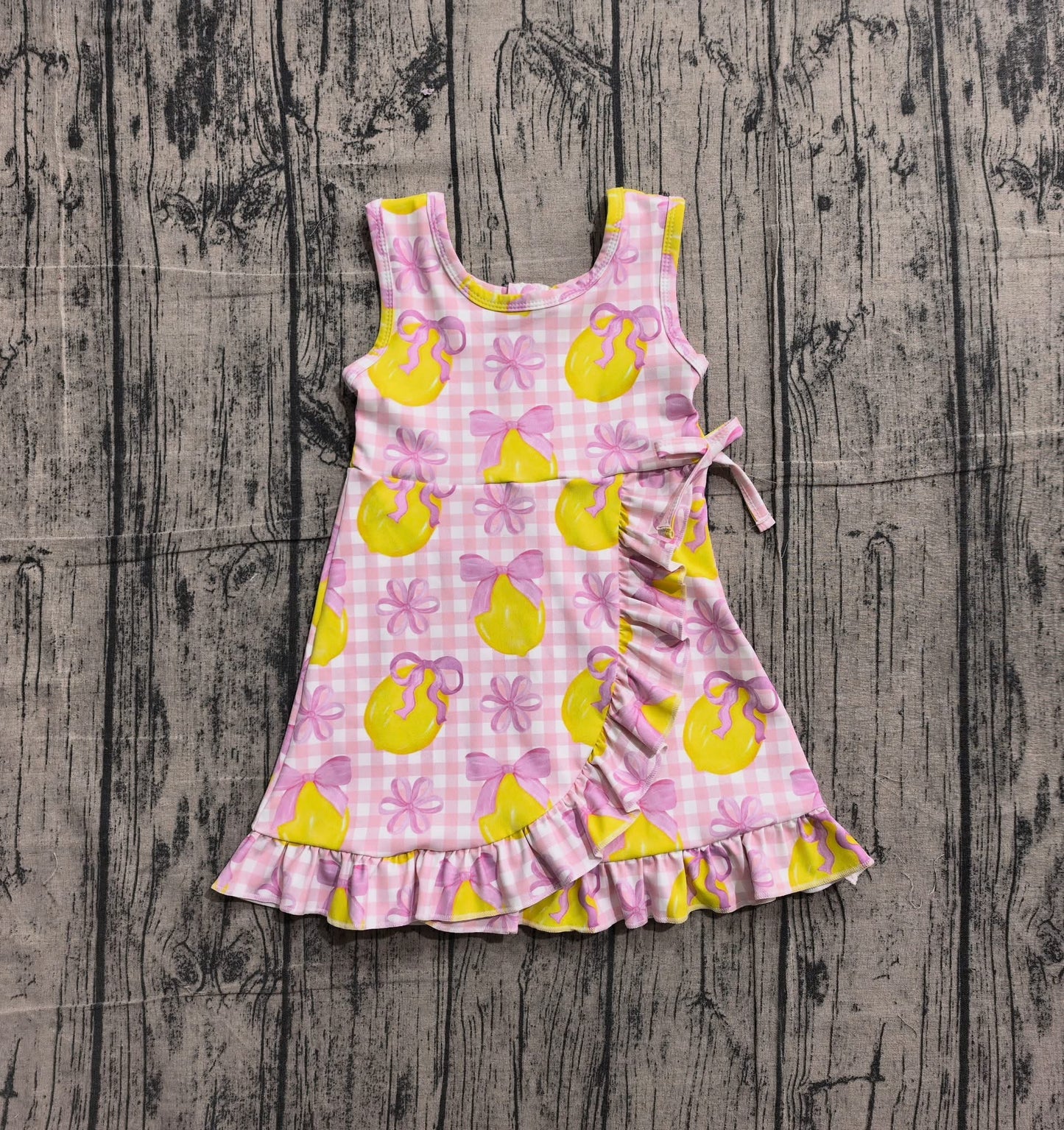 Pink lemon athletic dress girls