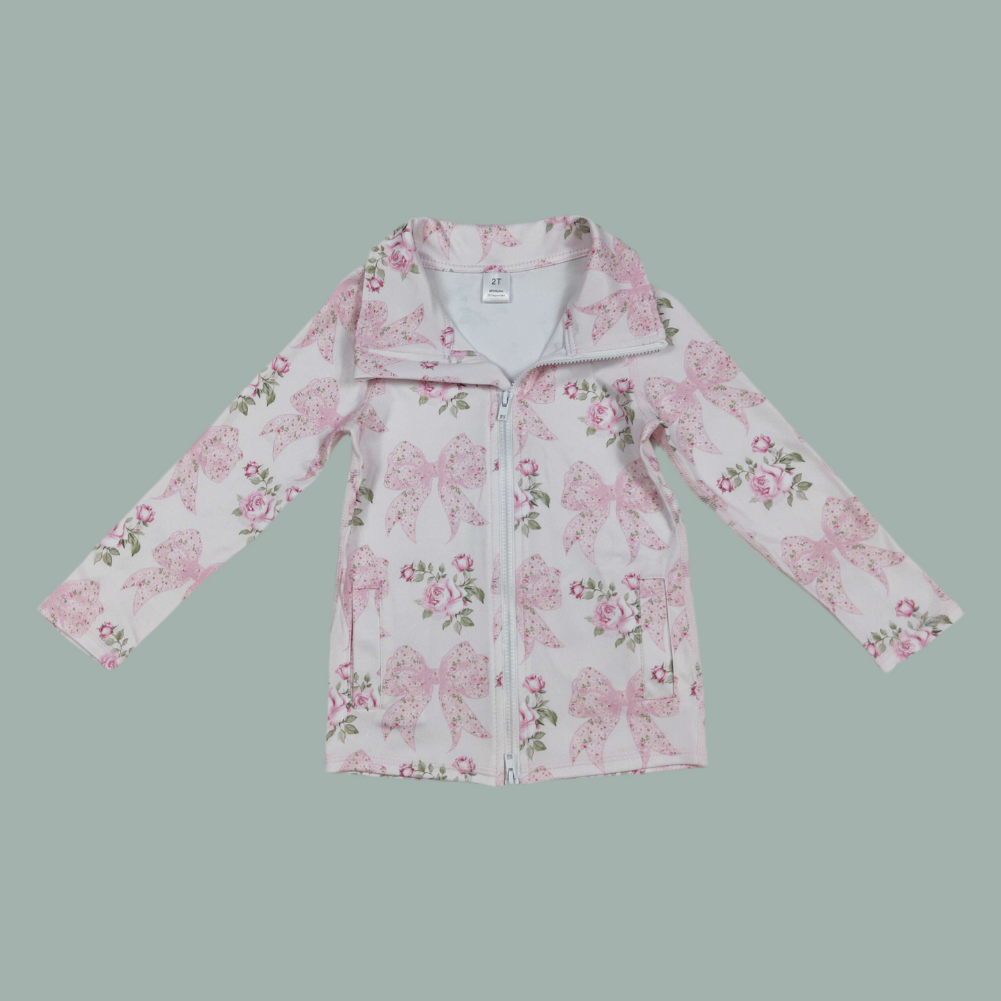 Bow jacket athletic girls