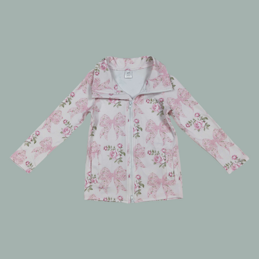 Bow jacket athletic girls