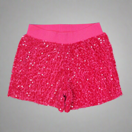 Pink and Hot Pink Sequin Shorts girls