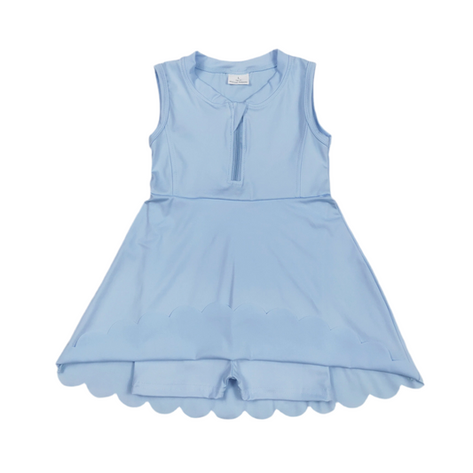 Girls light blue athletic dress / active wear