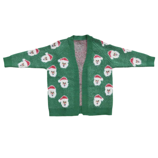 Santa girls sweater cardigan