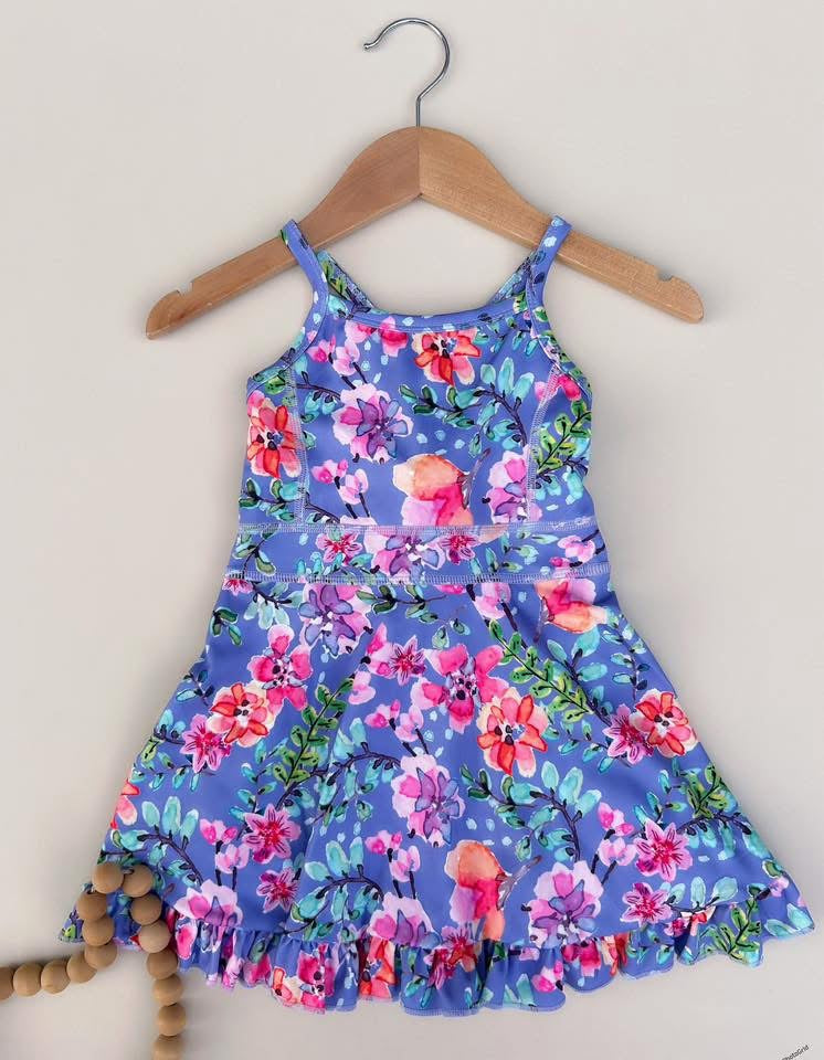 Floral athletic dress girls