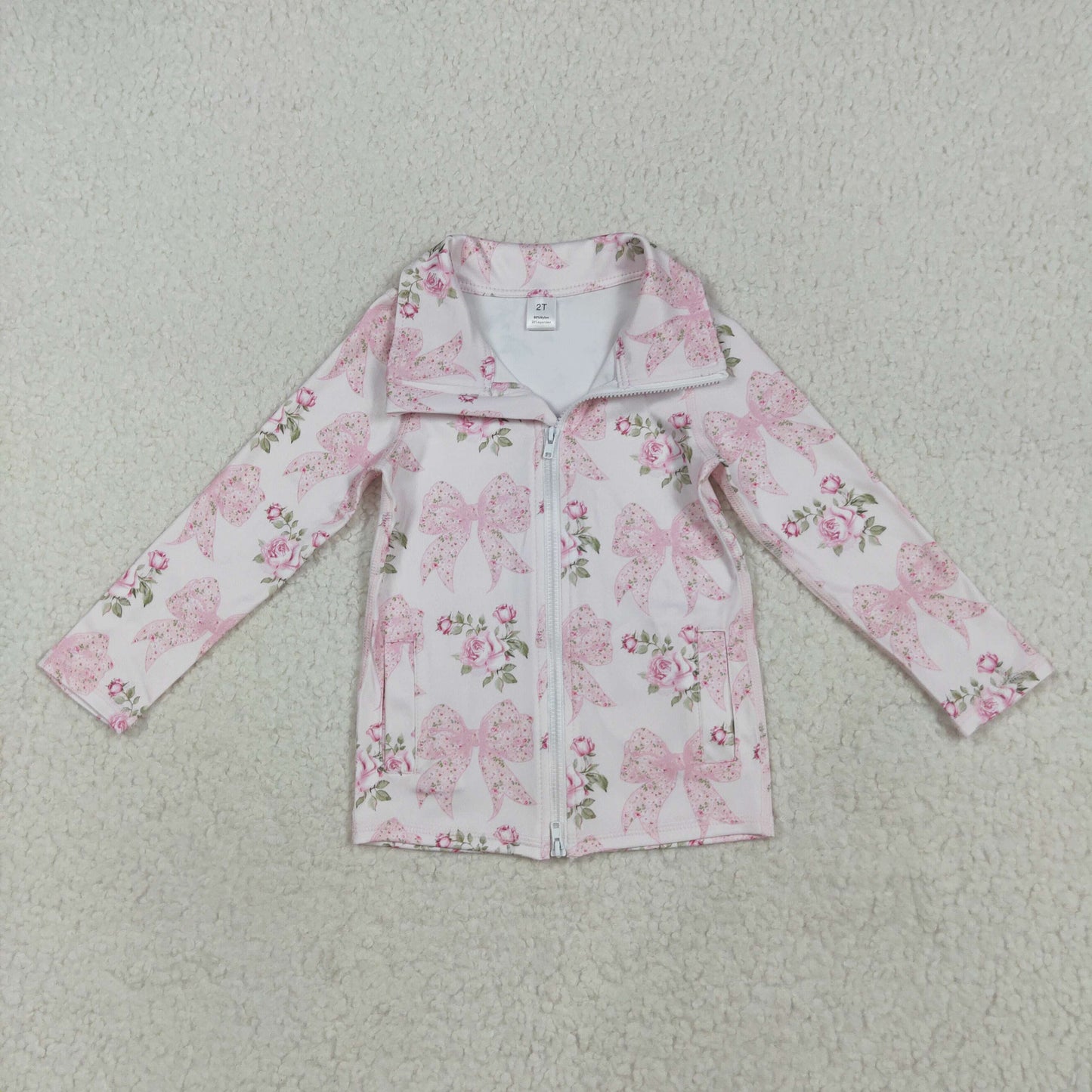 Bow jacket athletic girls