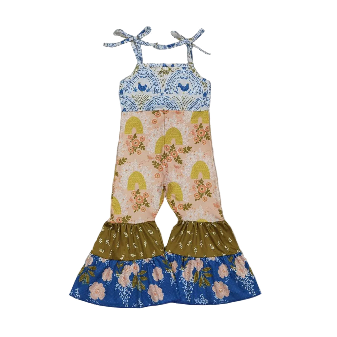 Floral jumpsuit romper girls