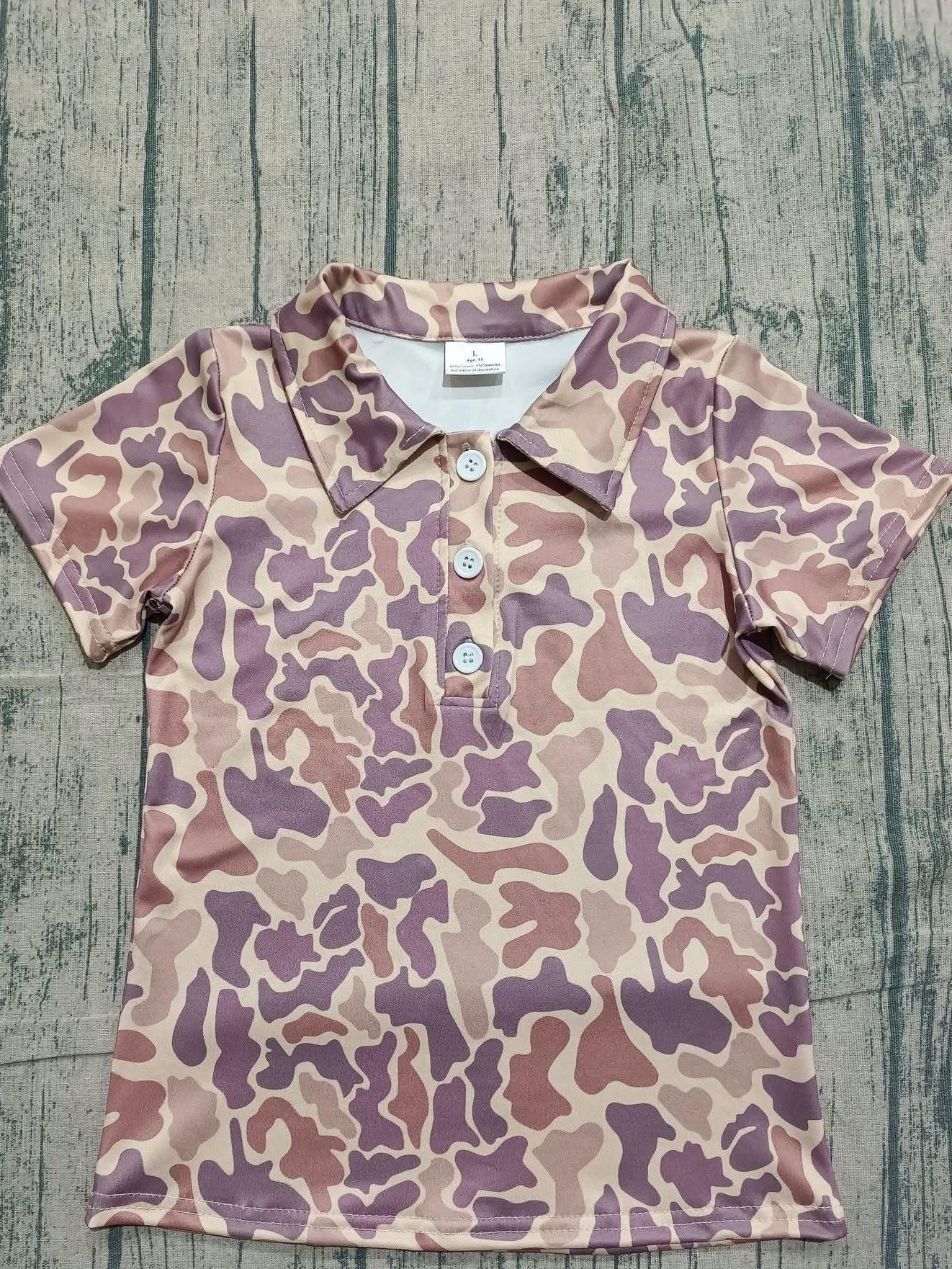 Camo polo boys - baby to big kid