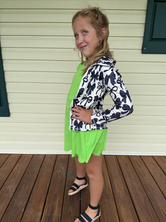 Lime athletic dress girls