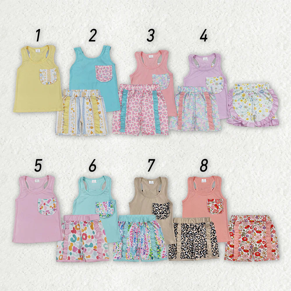 Summer sets girls, pockets, bow backs