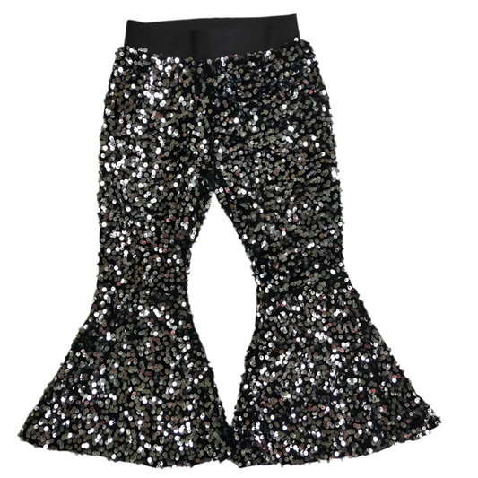 Sparkle sequin flare pants girls