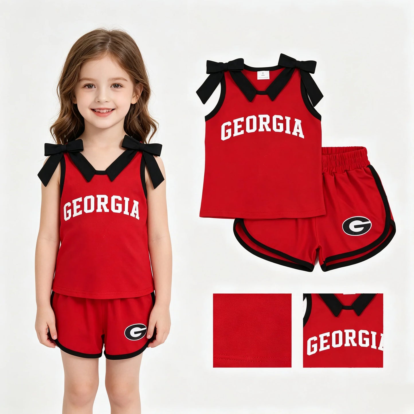 GA set girls shorts set
