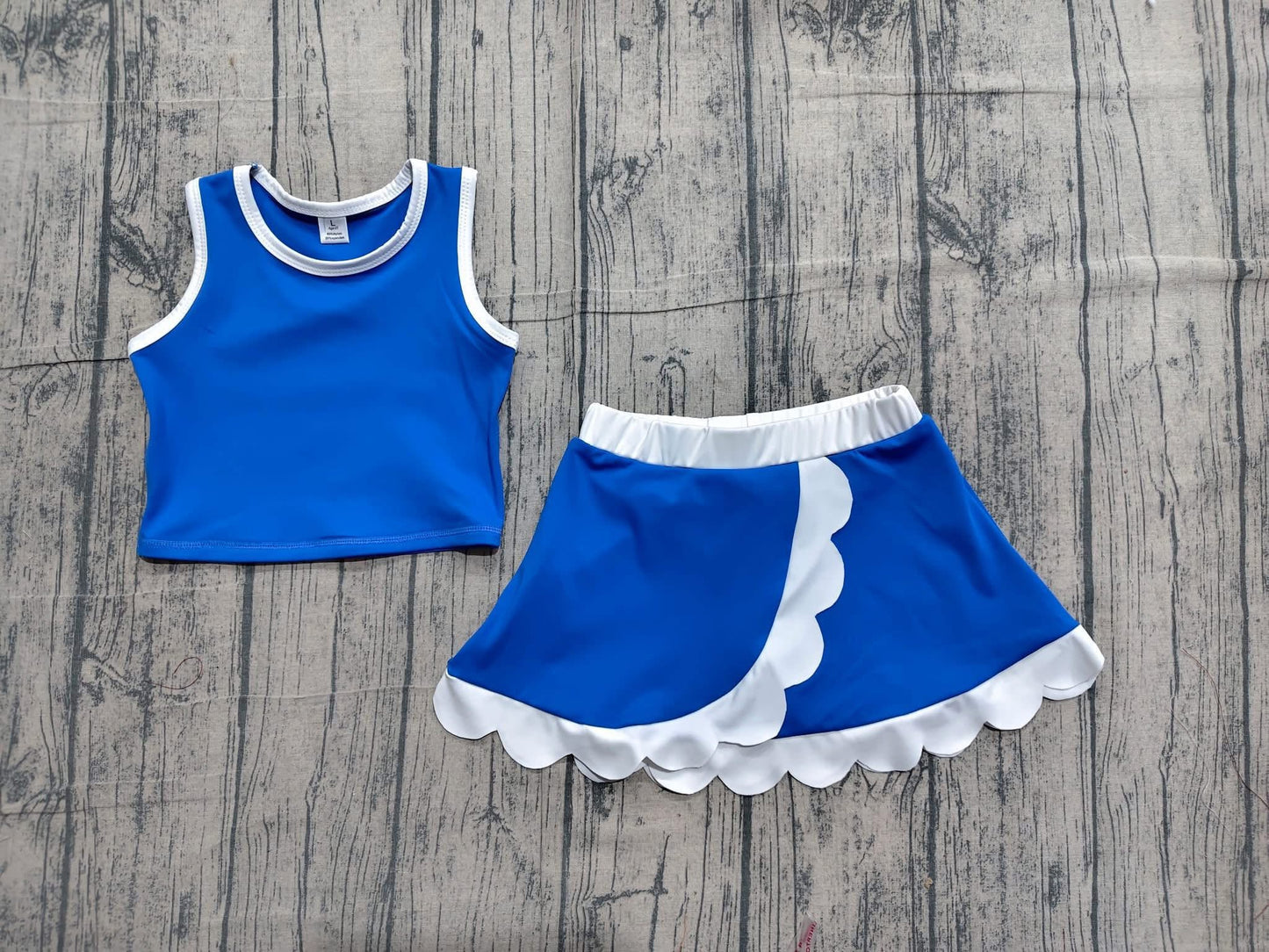 Blue and white set girls