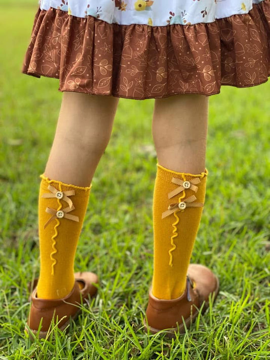 Ruffle button socks girls babies toddlers