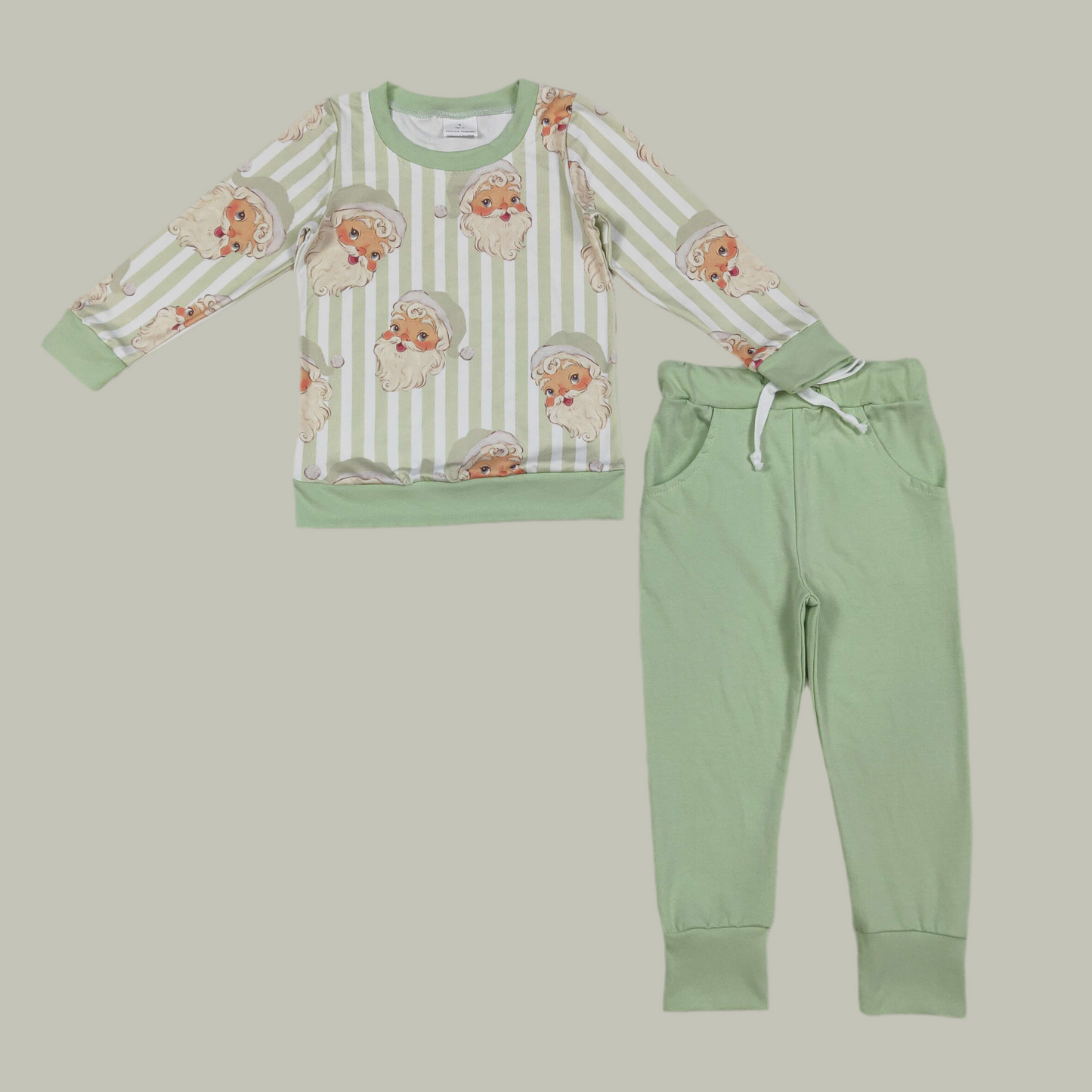 Boys Santa green set