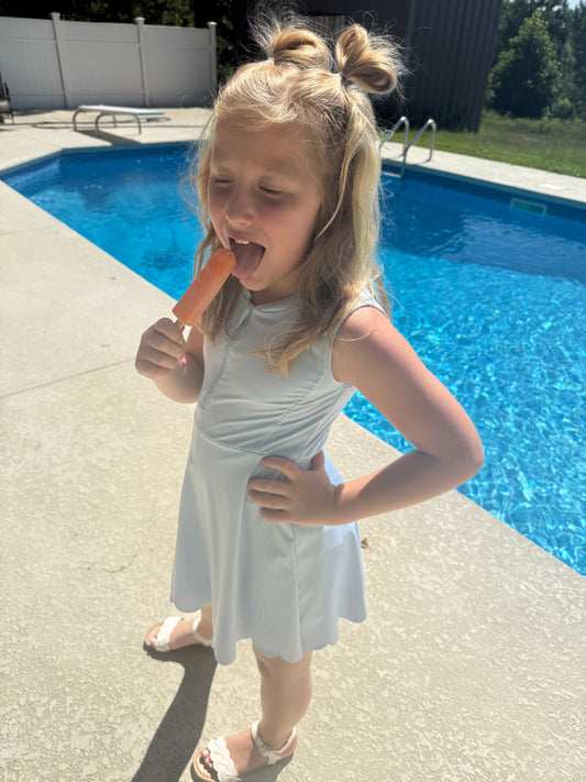 Light blue athletic wear dress