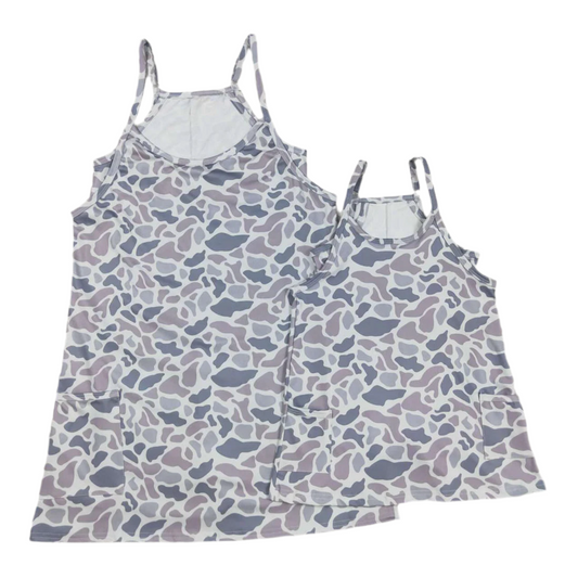 Camo dresses with shorts girls