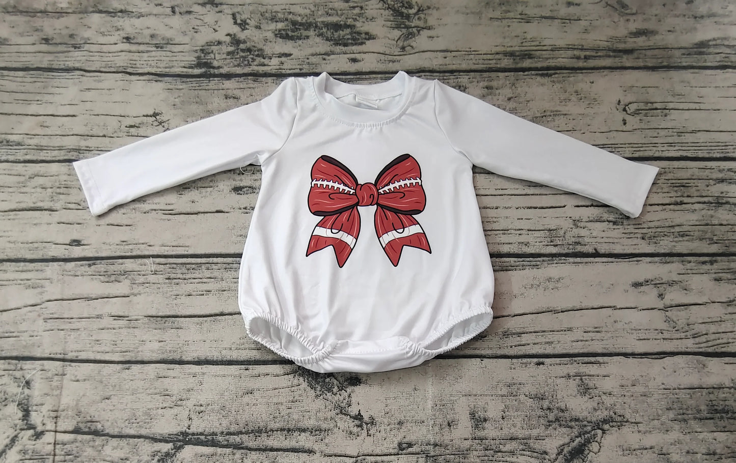 Girls football bow bubble