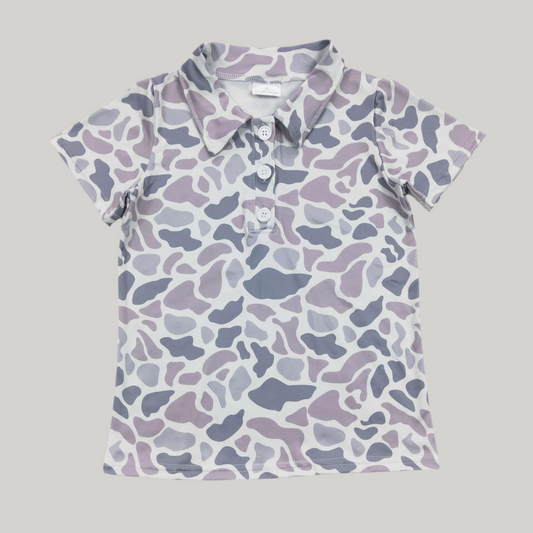 Camo polo boys - baby to big kid