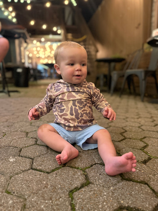 Boys camo hoodie pullover