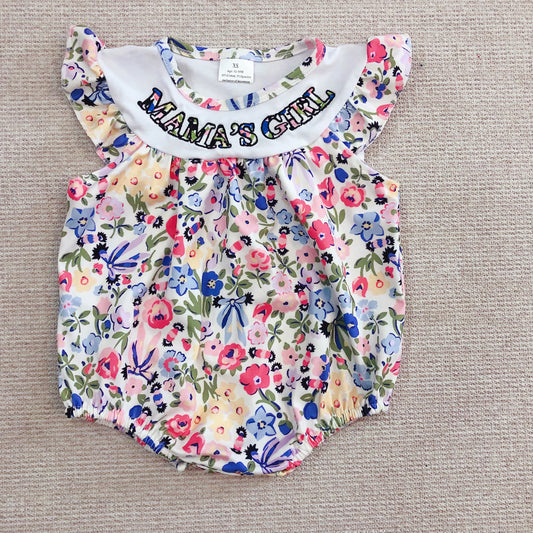 Mama’s girl floral dress and bubble