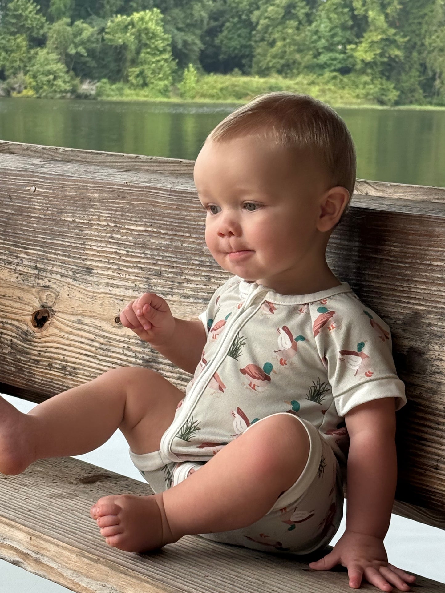 Duck romper boys