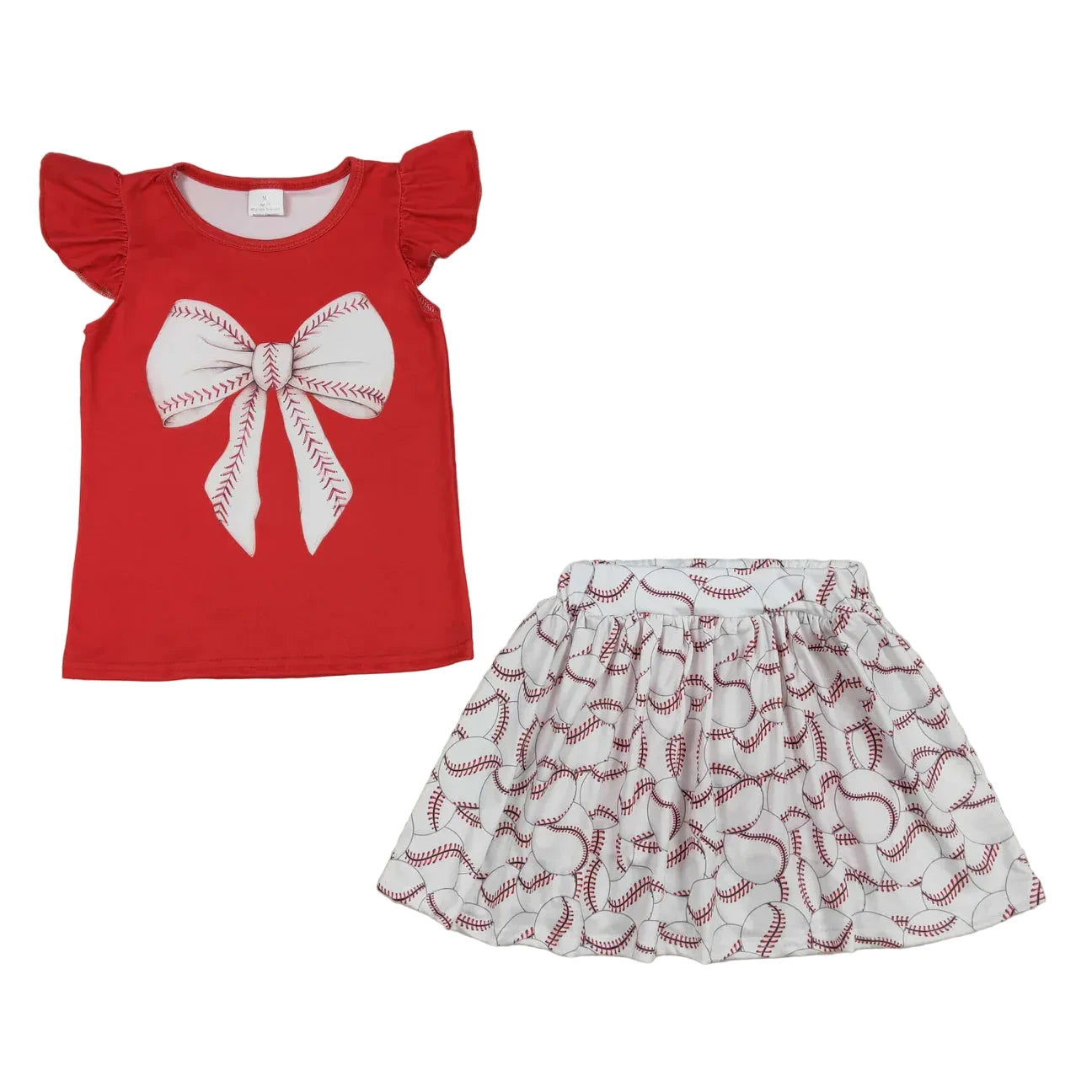 Baseball skirt set girls athletic
