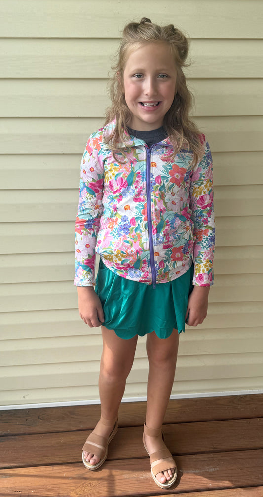 Scalloped skorts/skirt girls jade (skirt only) athletic