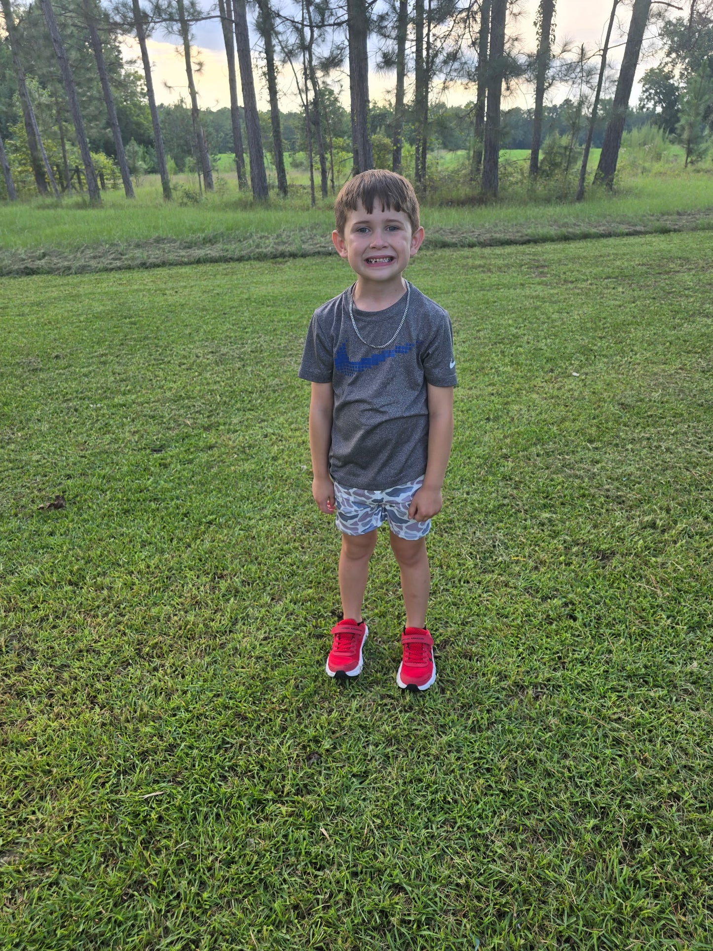 Camo shorts boys