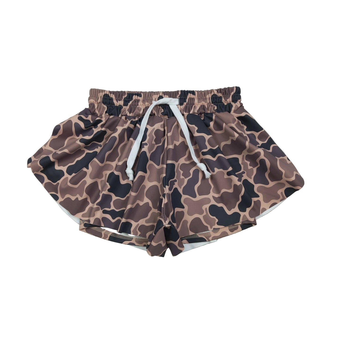 Camo girls shorts