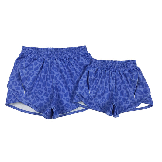 Adult women shorts blue black gray leopard camo xs-5xl