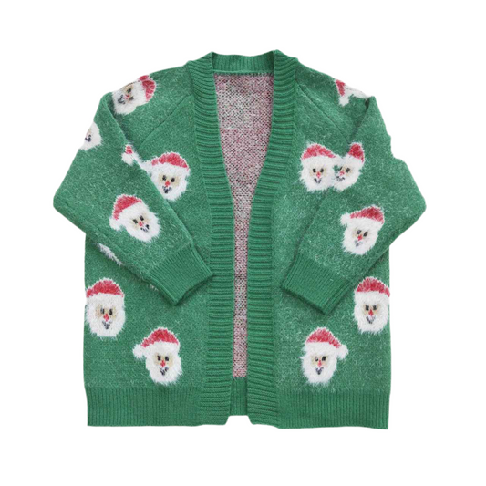 Santa girls sweater cardigan