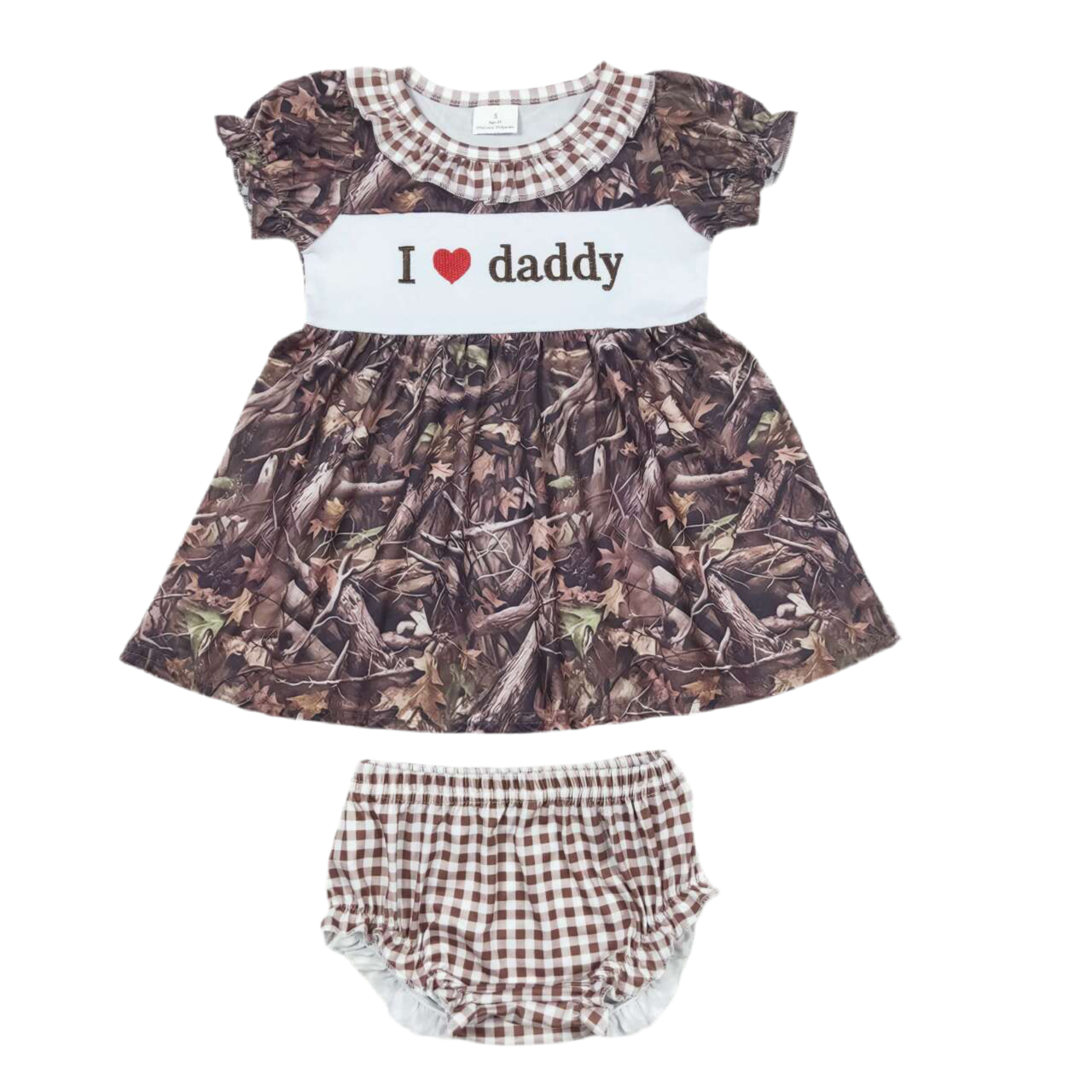I love daddy set girls camo