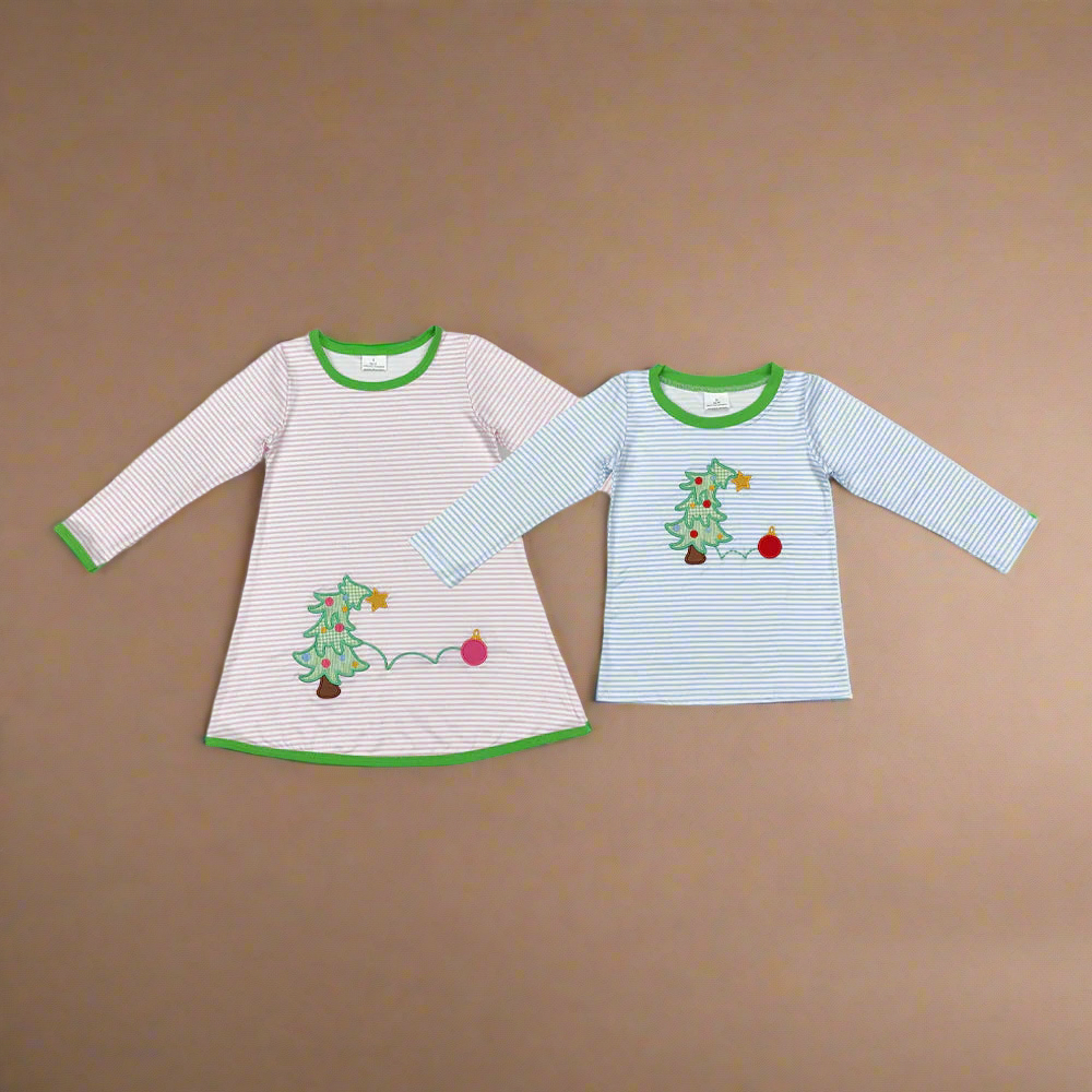 Christmas dress girls, boys shirt