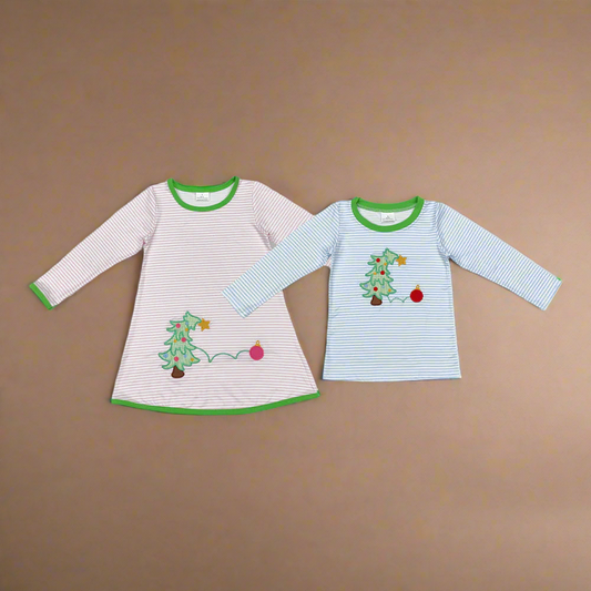 Christmas dress girls, boys shirt
