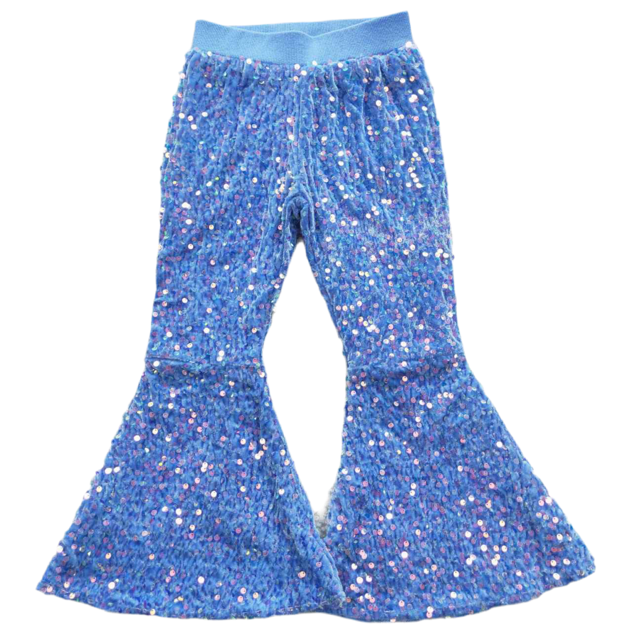 Sparkle sequin flare pants girls
