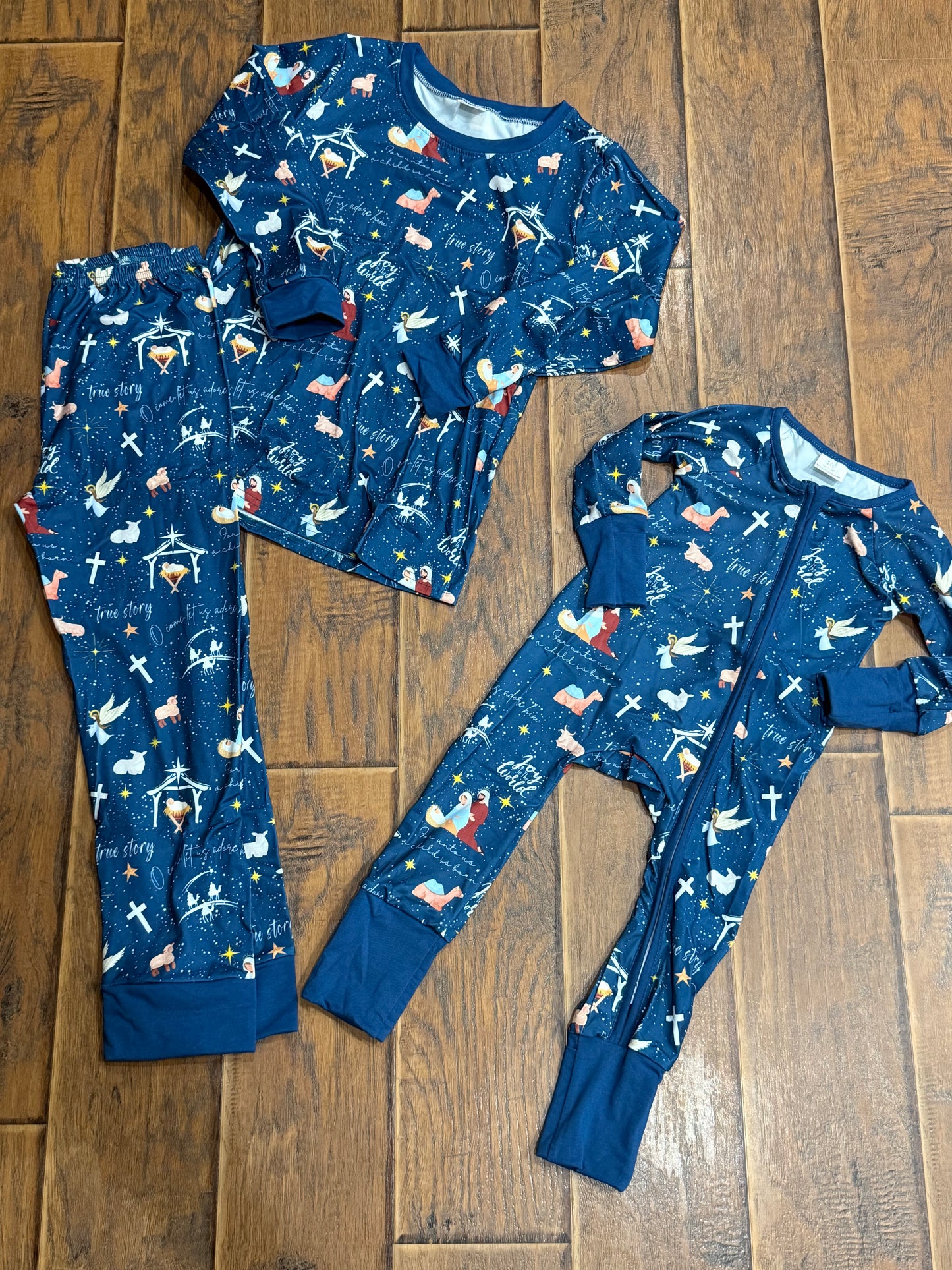 Christmas true story boys girls neutral Loungewear pajamas pjs