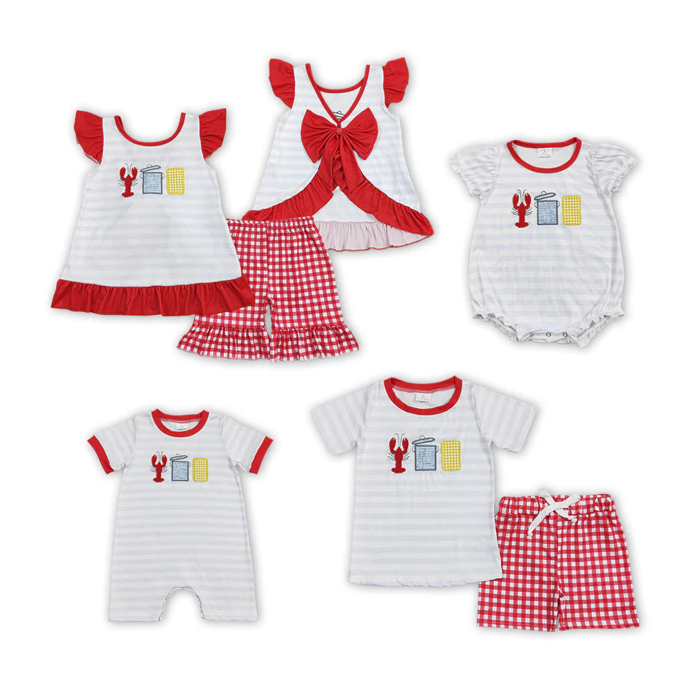 Summer girls boys bubbles rompers sets