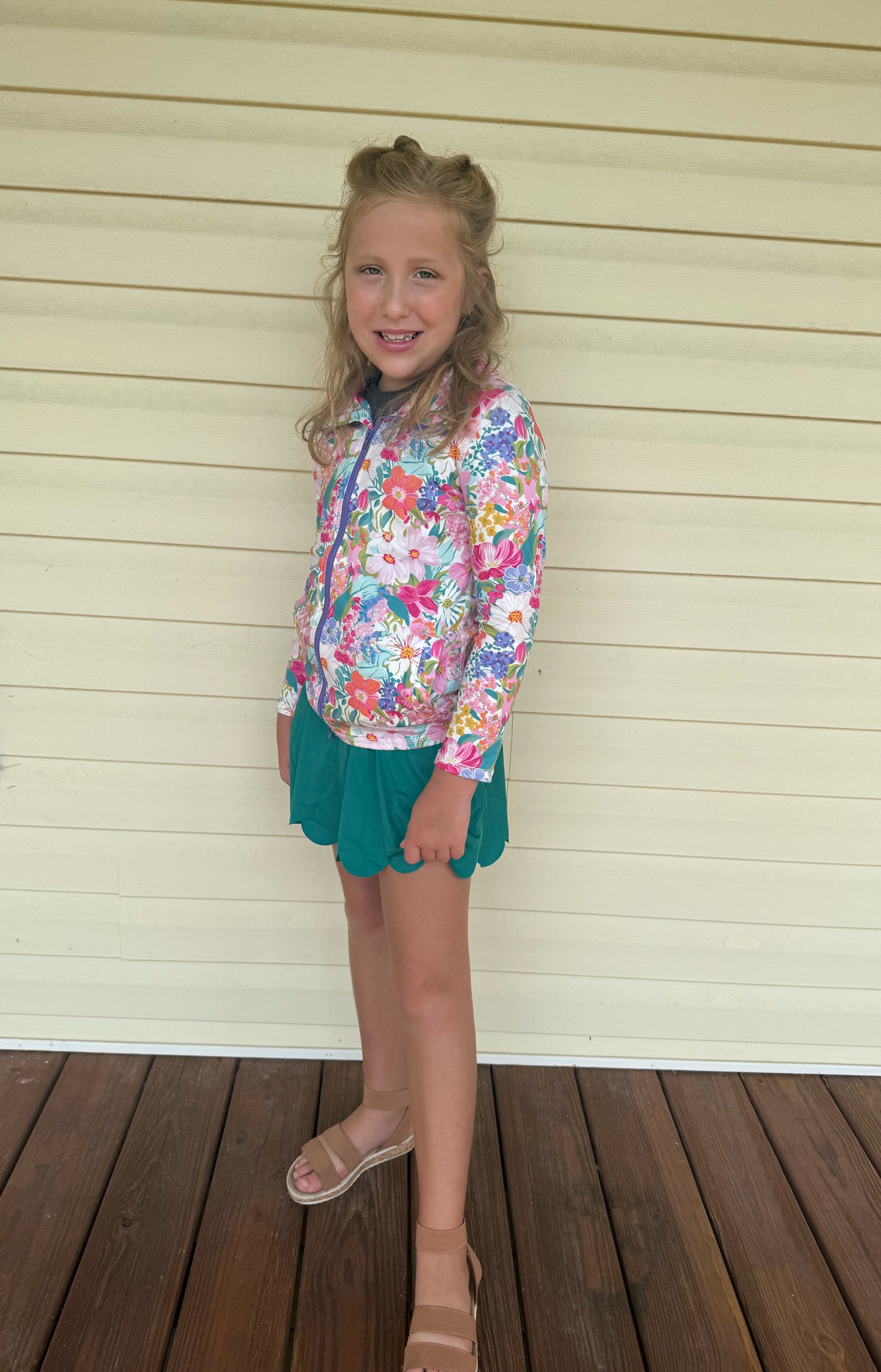 Scalloped skorts/skirt girls jade (skirt only) athletic