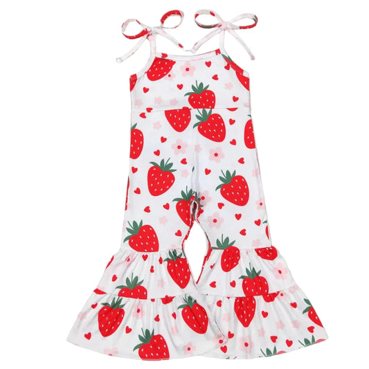 Strawberry jumpsuit romper girls