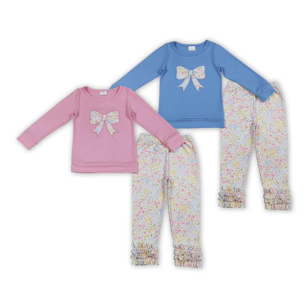 Floral bow girls sets house