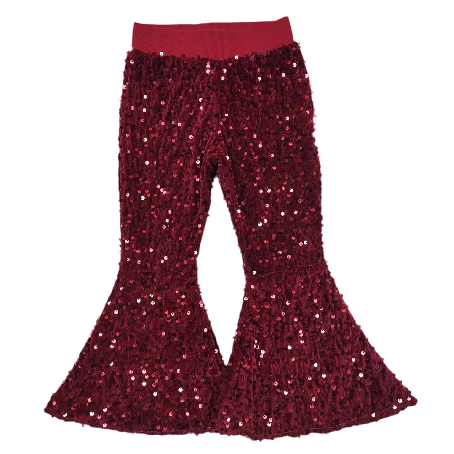 Sparkle sequin flare pants girls
