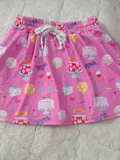 Party, birthday skorts/skirt girls athletic