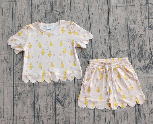 Spring/summer Scalloped set girls