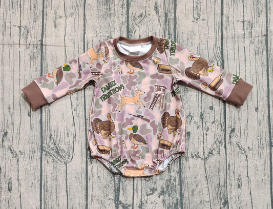 Camo family tradition boys set and bubble