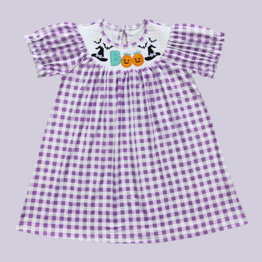 Halloween October Boo Dress Girls