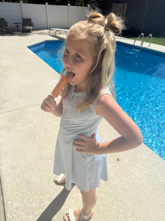 Light blue athletic wear dress