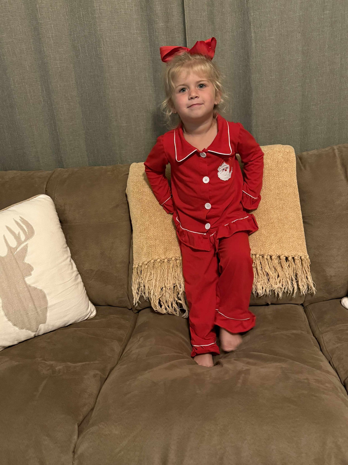 Santa Boys girls Christmas loungewear PJs Pajama
