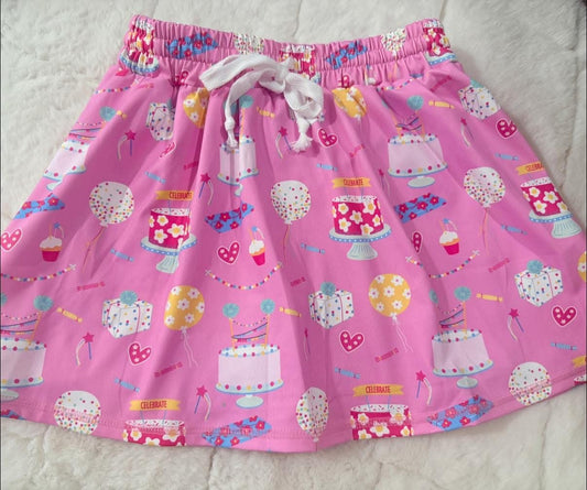 Party, birthday skorts/skirt girls athletic