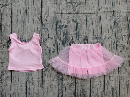 Dance/athletic pink set girls