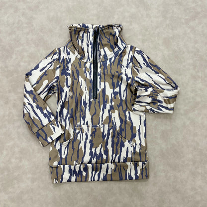 Camo pullovers 3/4 zip boys girls fall