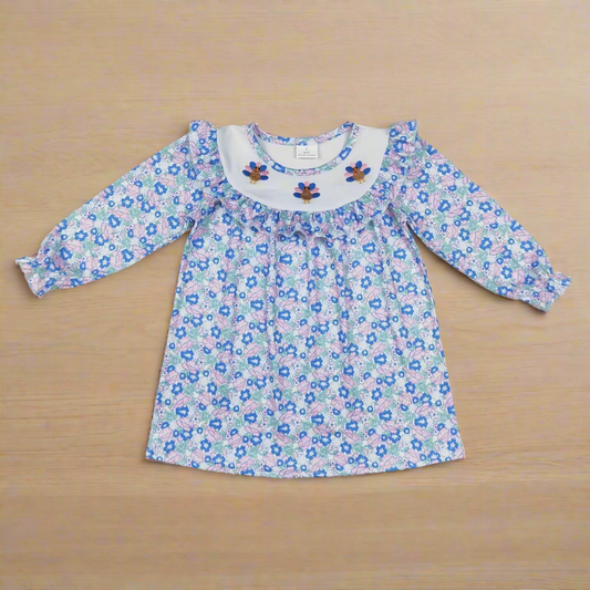 Fall turkey set, dress, thankful Thanksgiving